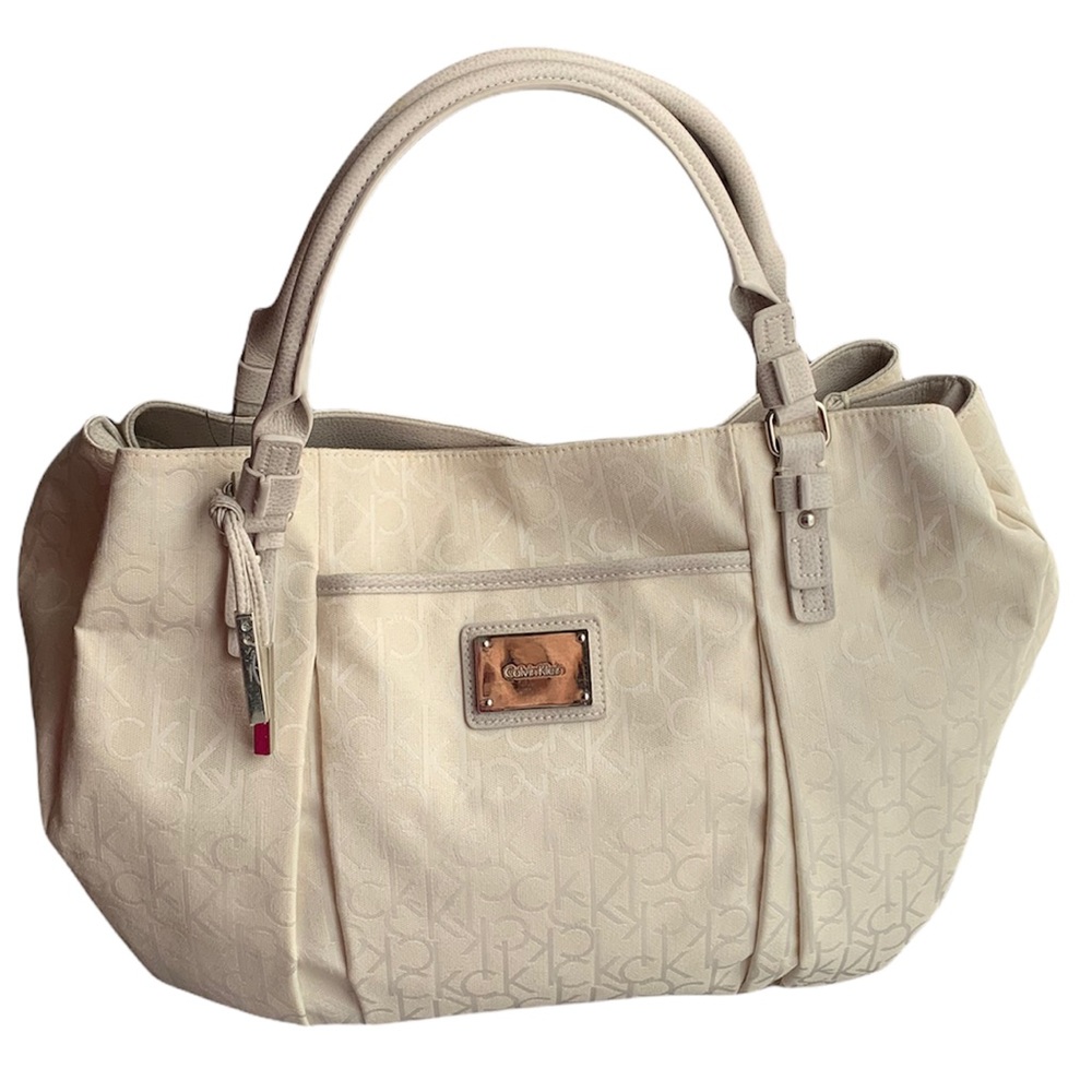 Calvin Klein White Logo Jacquard Size 12L x 18W - Picture 1 of 16